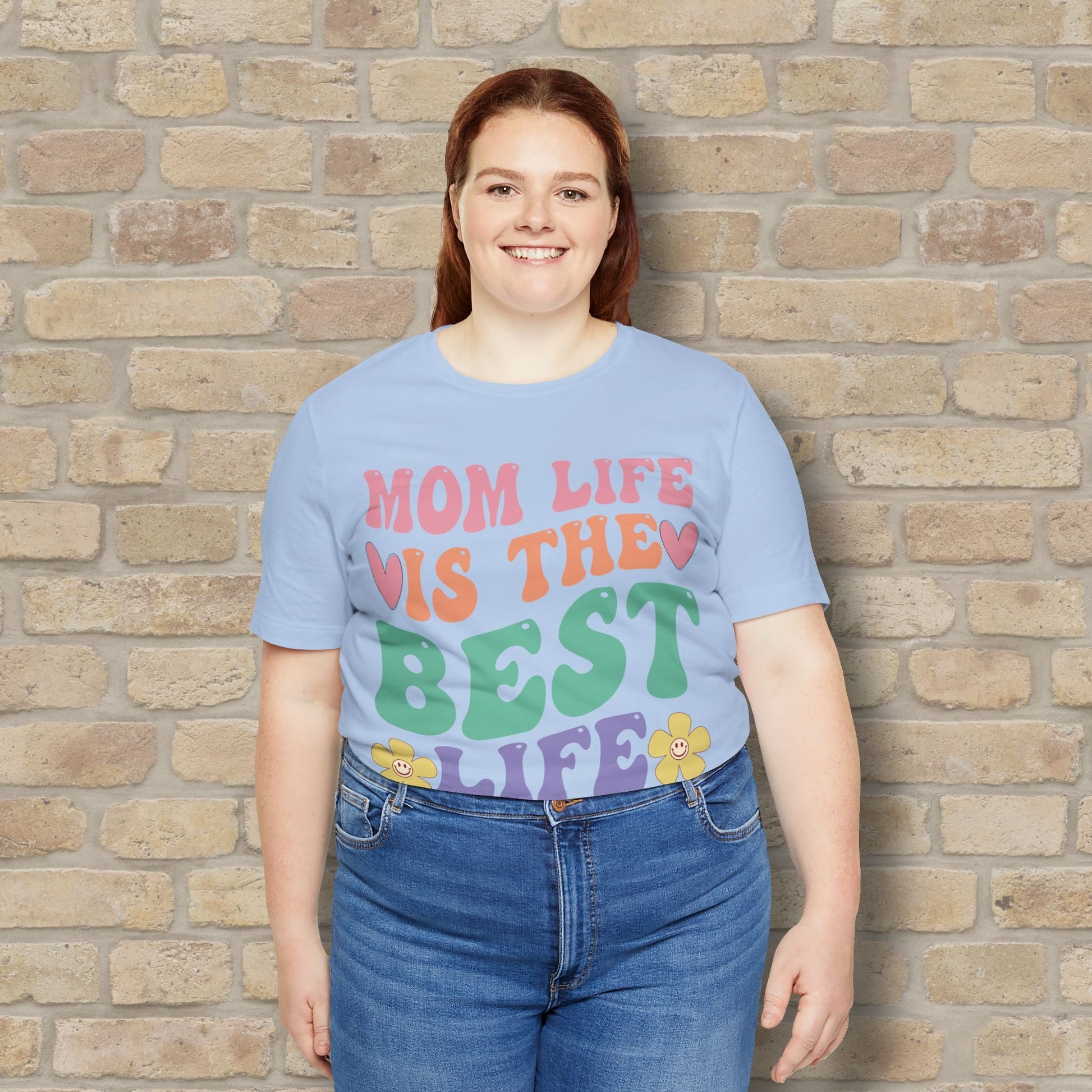 Mostly Text T-Shirts Mom Life Is the Best Life Tee - Vibrant Styles