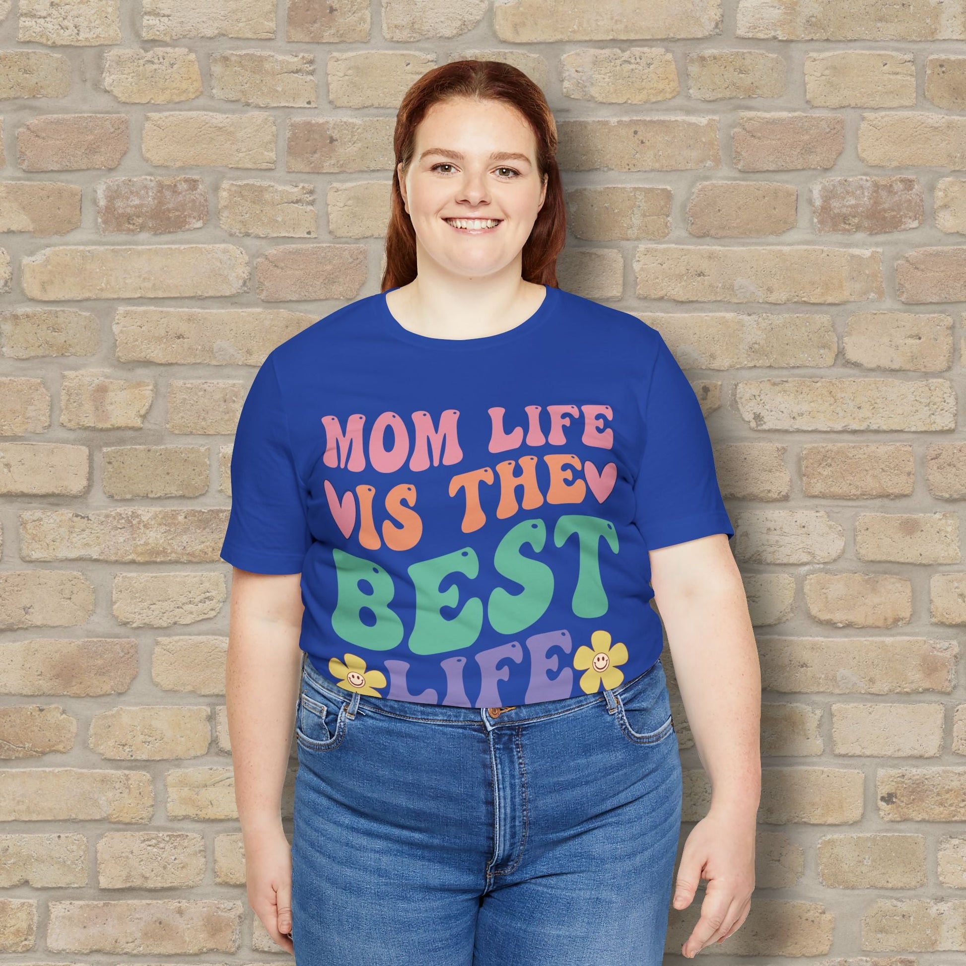 Mostly Text T-Shirts Mom Life Is the Best Life Tee - Vibrant Styles