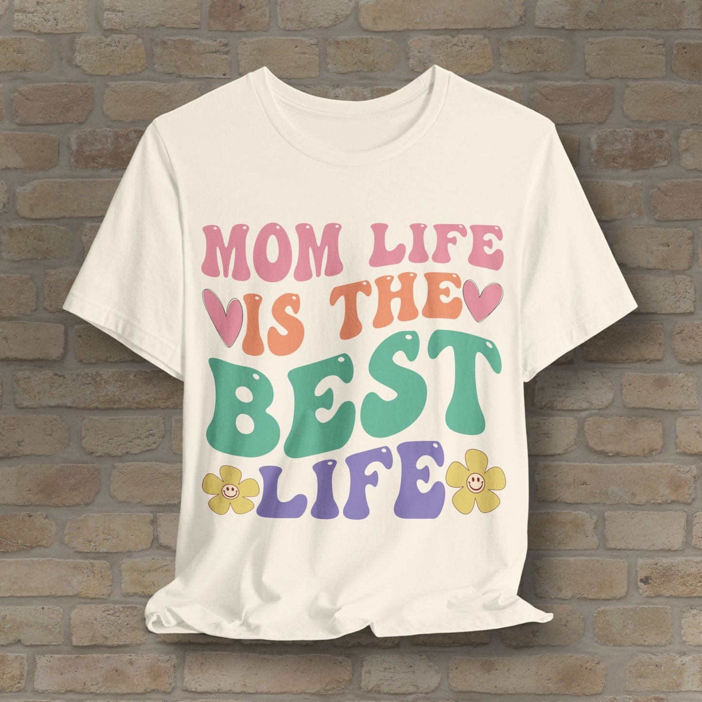 Mostly Text T-Shirts Mom Life Is the Best Life Tee - Vibrant Styles