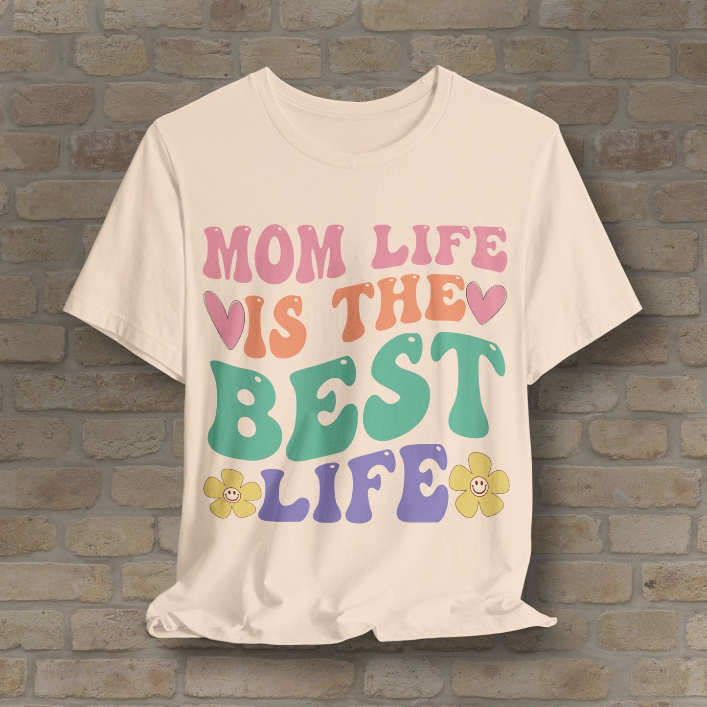 Mostly Text T-Shirts Mom Life Is the Best Life Tee - Vibrant Styles