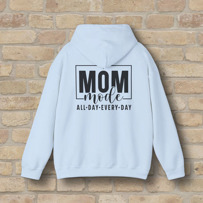 Mostly Text Mom Mode Pullover Hoodie - Vibrant Styles