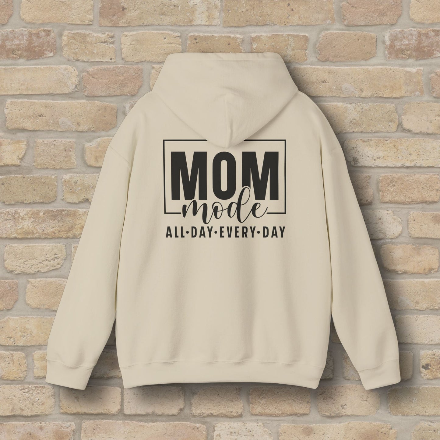 Mostly Text Mom Mode Pullover Hoodie - Vibrant Styles