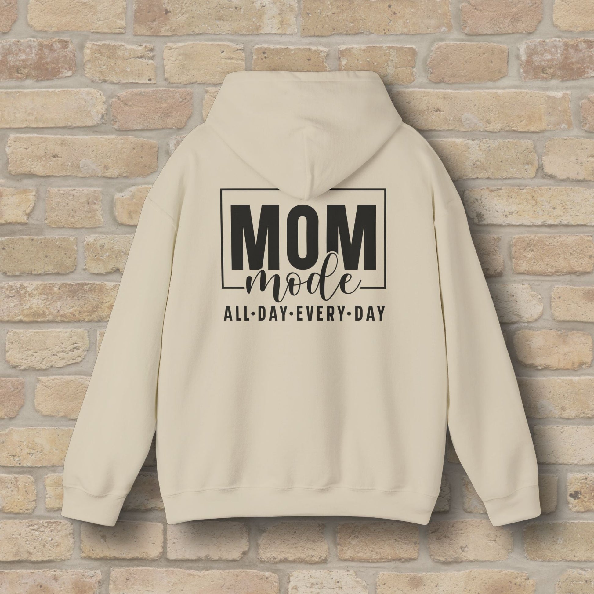 Mostly Text Mom Mode Pullover Hoodie - Vibrant Styles