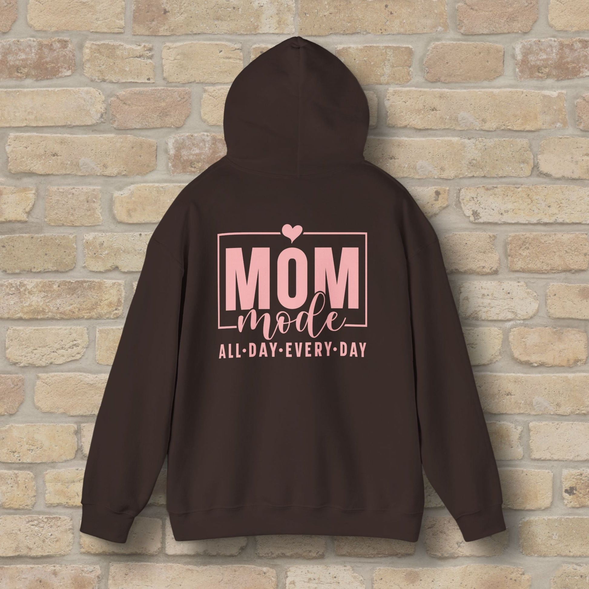 Mostly Text Mom Mode Pullover Hoodie - Vibrant Styles