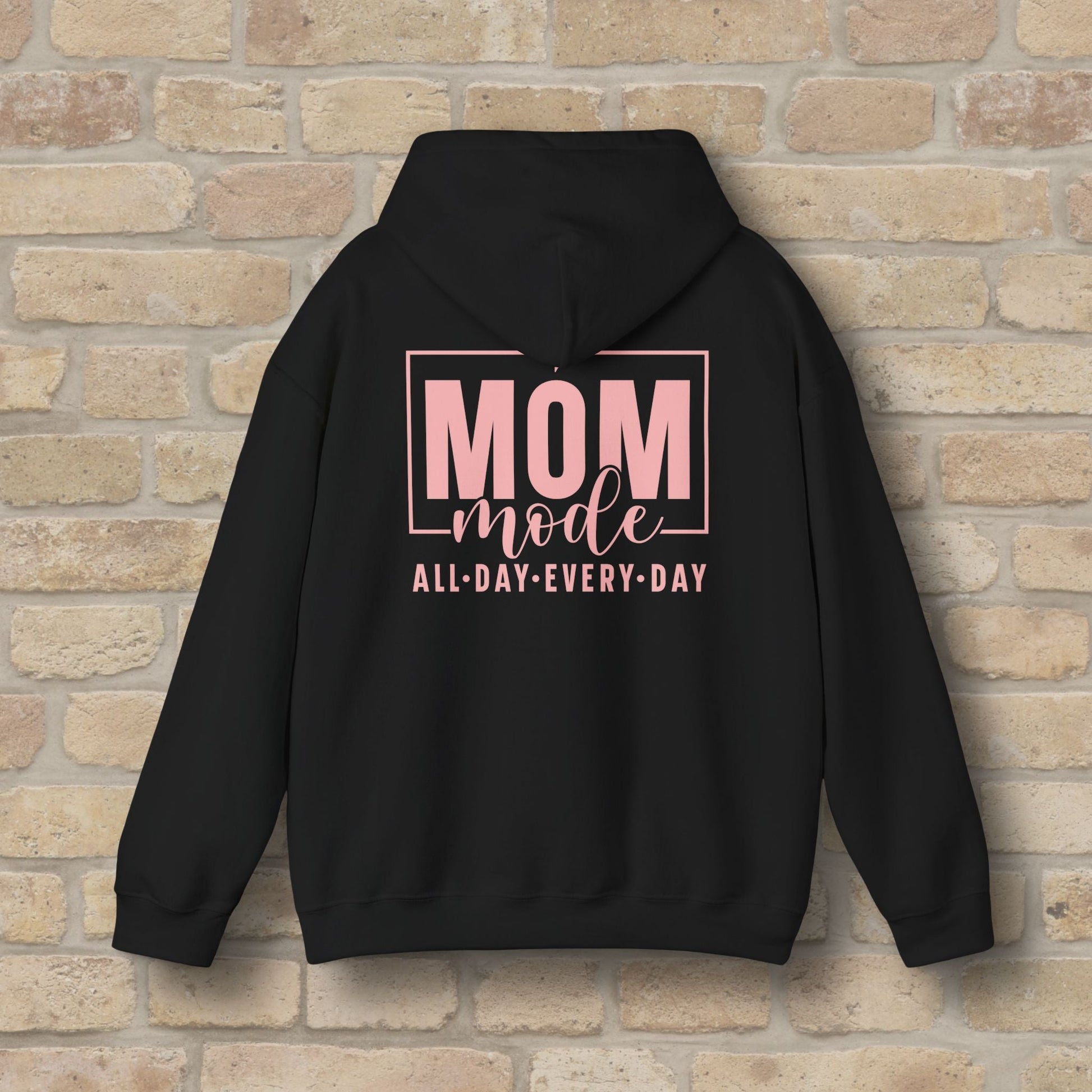 Mostly Text Mom Mode Pullover Hoodie - Vibrant Styles