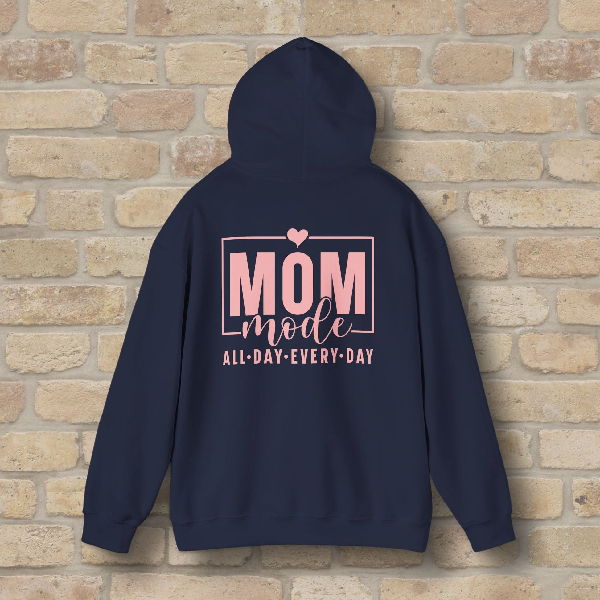 Mostly Text Mom Mode Pullover Hoodie - Vibrant Styles