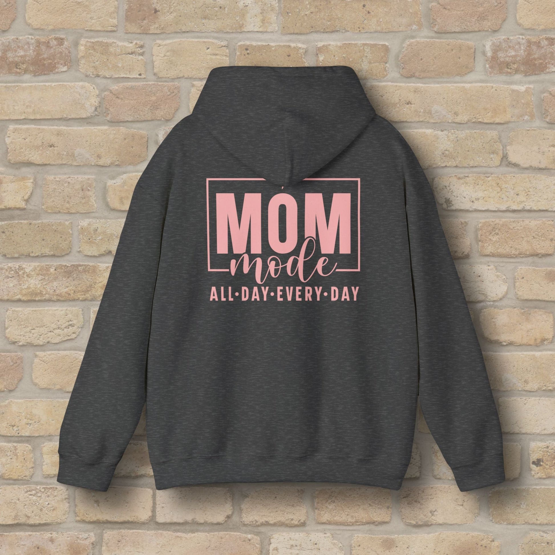 Mostly Text Mom Mode Pullover Hoodie - Vibrant Styles