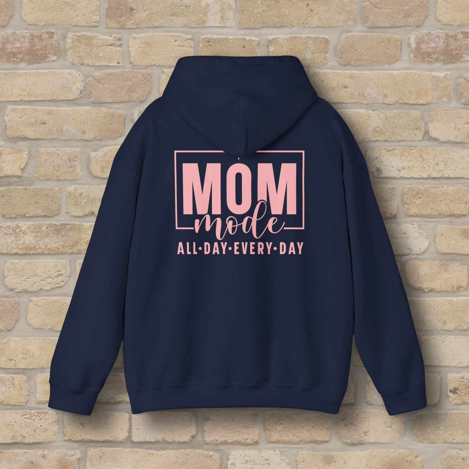 Mostly Text Mom Mode Pullover Hoodie - Vibrant Styles