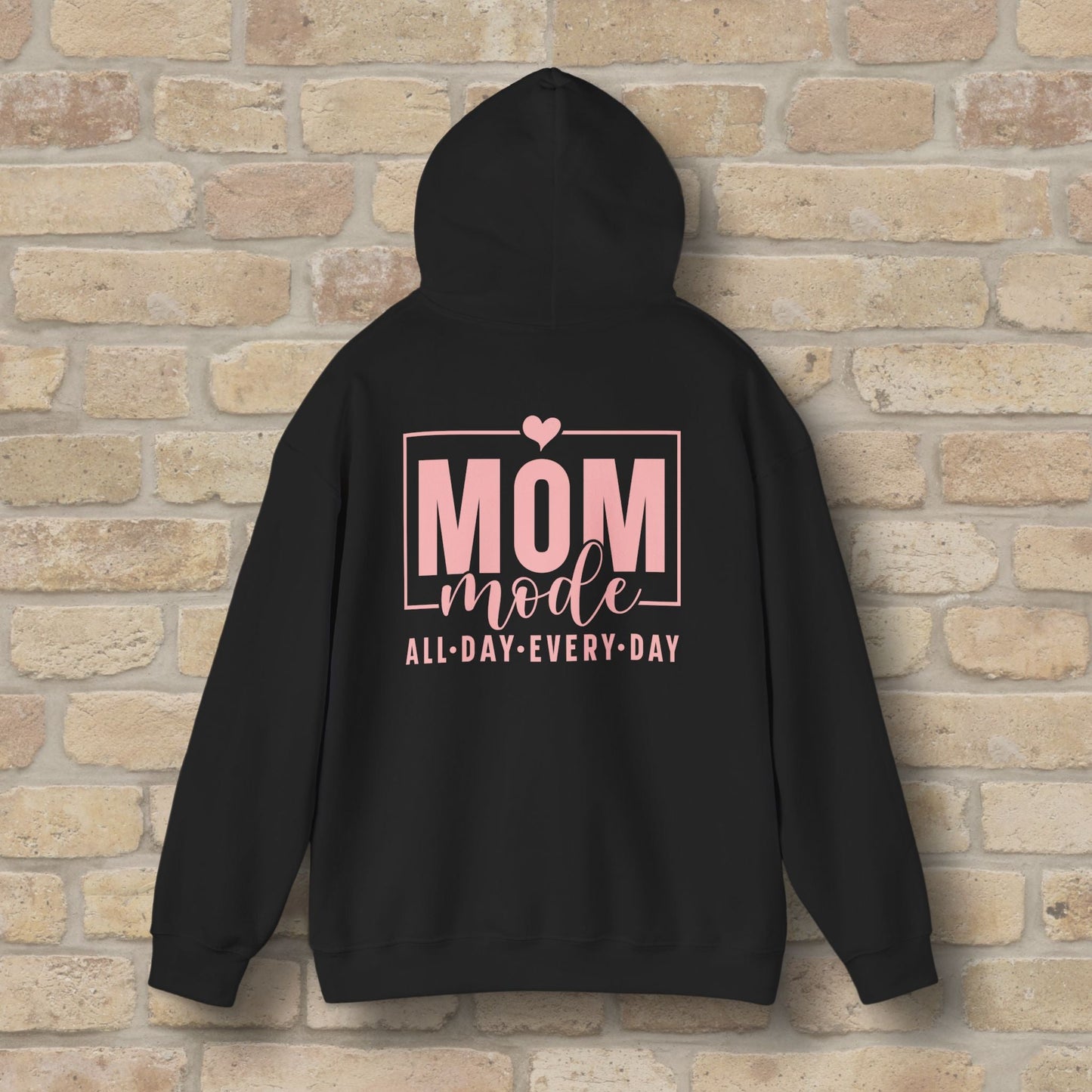 Mostly Text Mom Mode Pullover Hoodie - Vibrant Styles