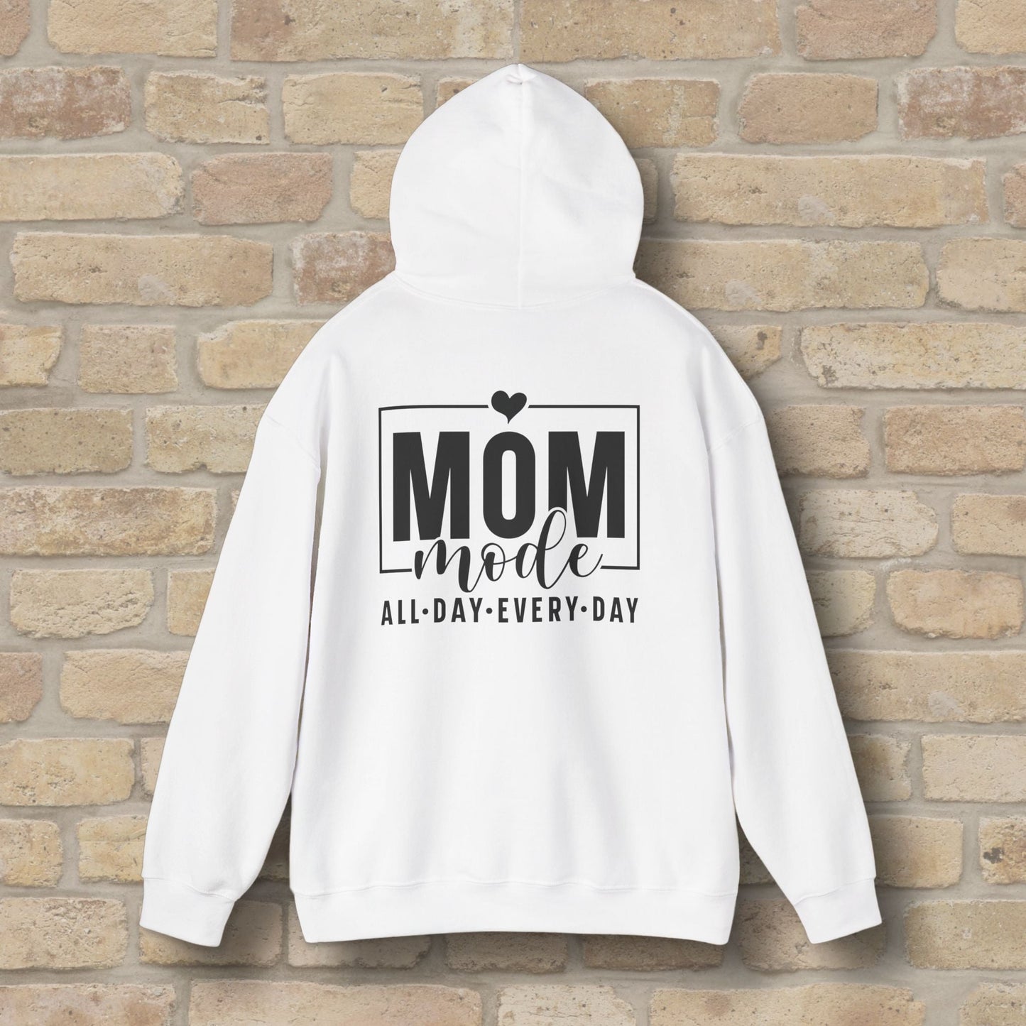 Mostly Text Mom Mode Pullover Hoodie - Vibrant Styles