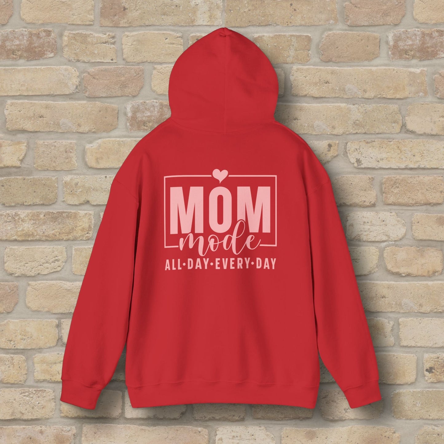 Mostly Text Mom Mode Pullover Hoodie - Vibrant Styles