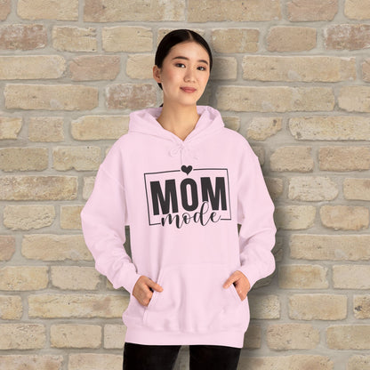 Mostly Text Mom Mode Pullover Hoodie - Vibrant Styles