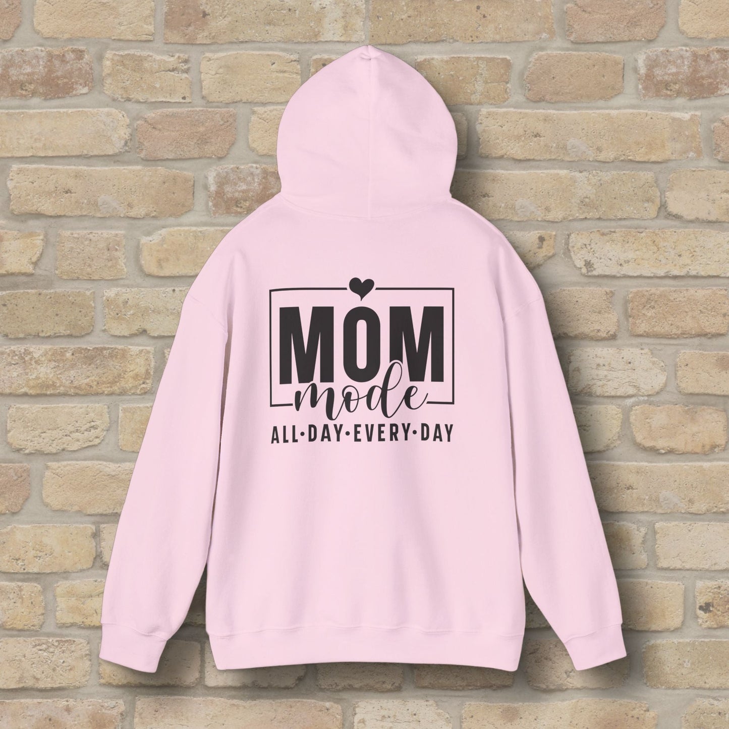 Mostly Text Mom Mode Pullover Hoodie - Vibrant Styles