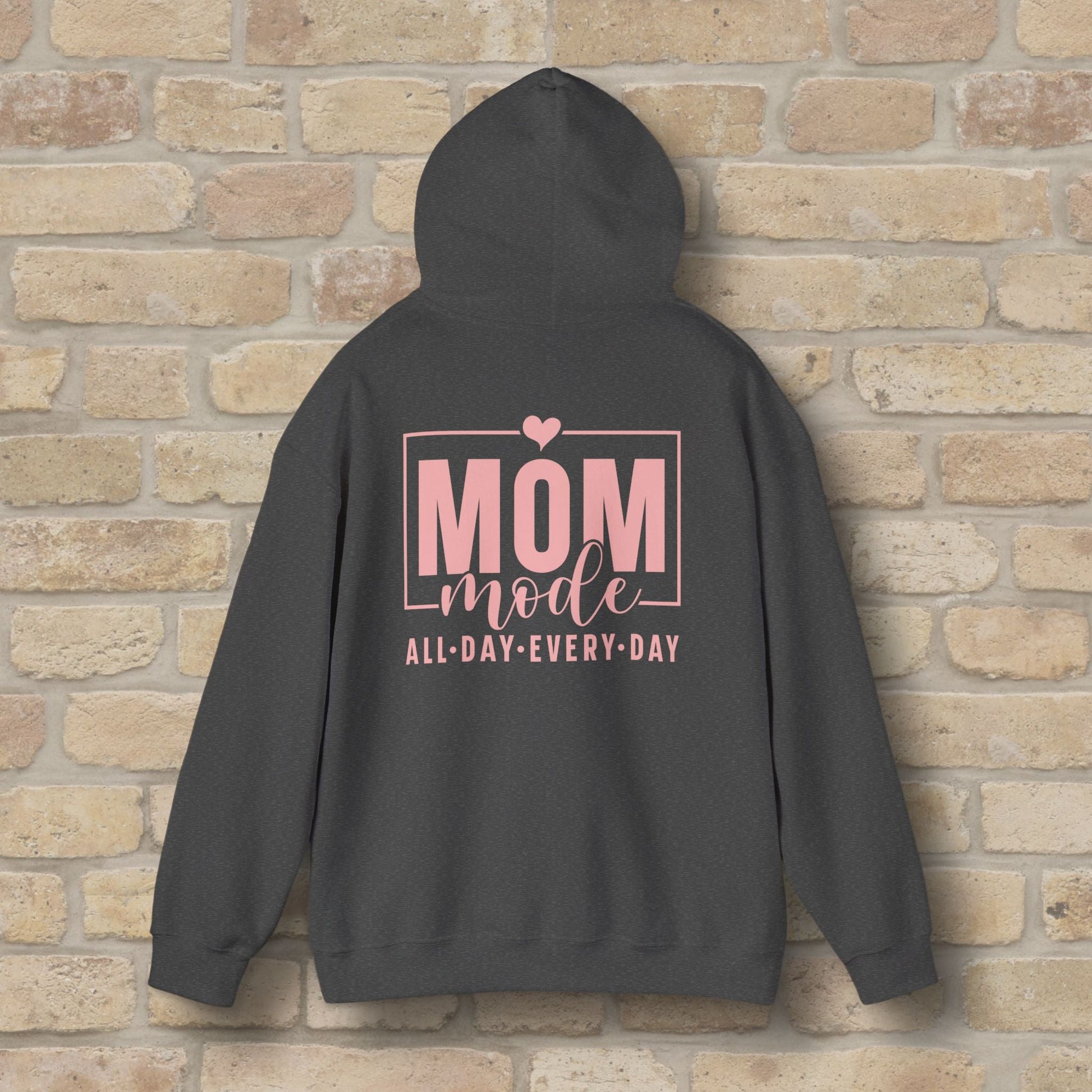 Mostly Text Mom Mode Pullover Hoodie - Vibrant Styles