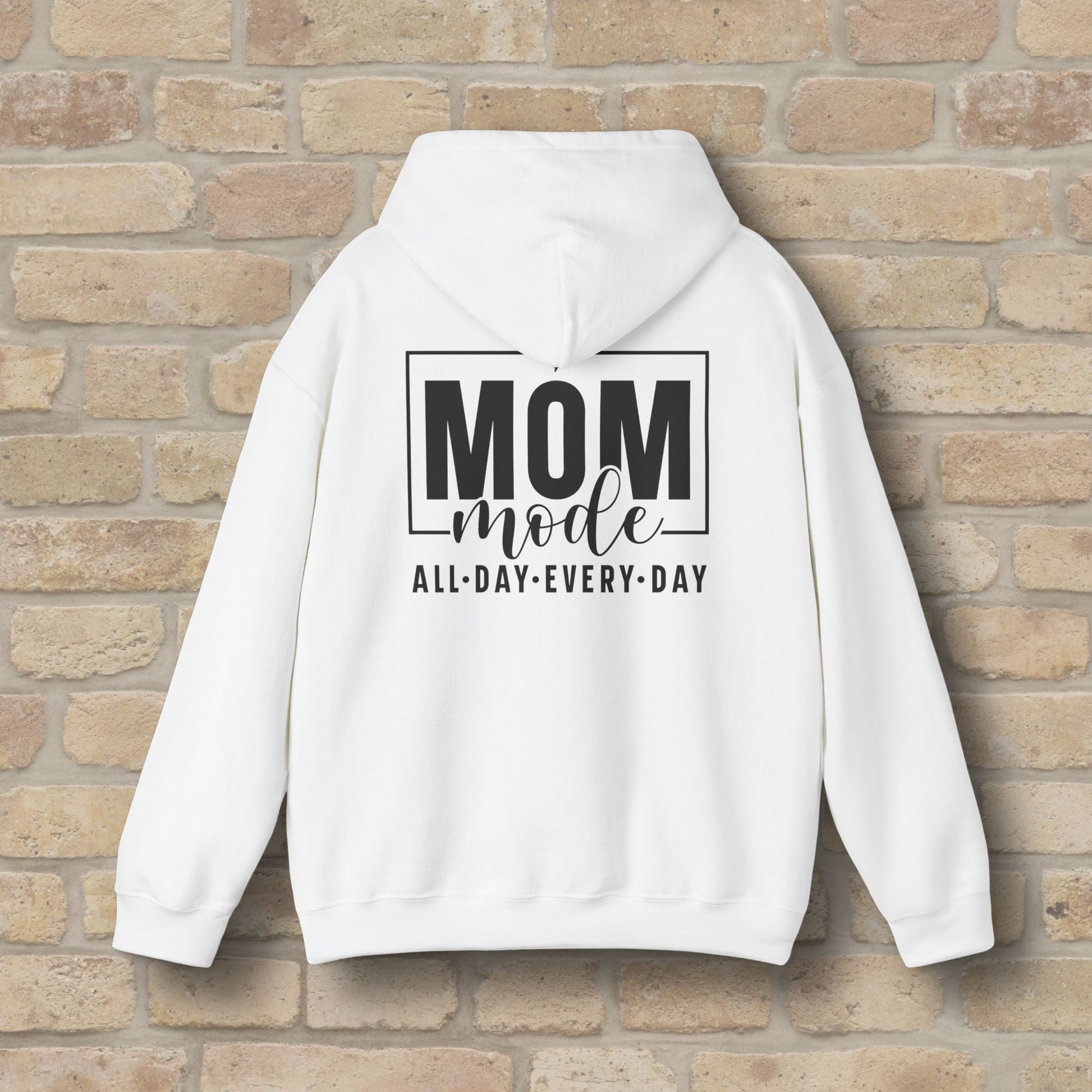 Mostly Text Mom Mode Pullover Hoodie - Vibrant Styles