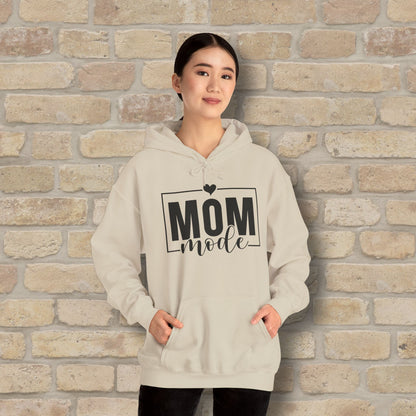 Mostly Text Mom Mode Pullover Hoodie - Vibrant Styles