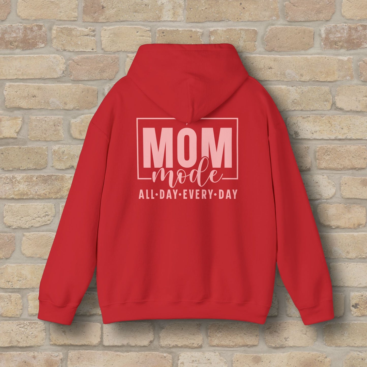 Mostly Text Mom Mode Pullover Hoodie - Vibrant Styles