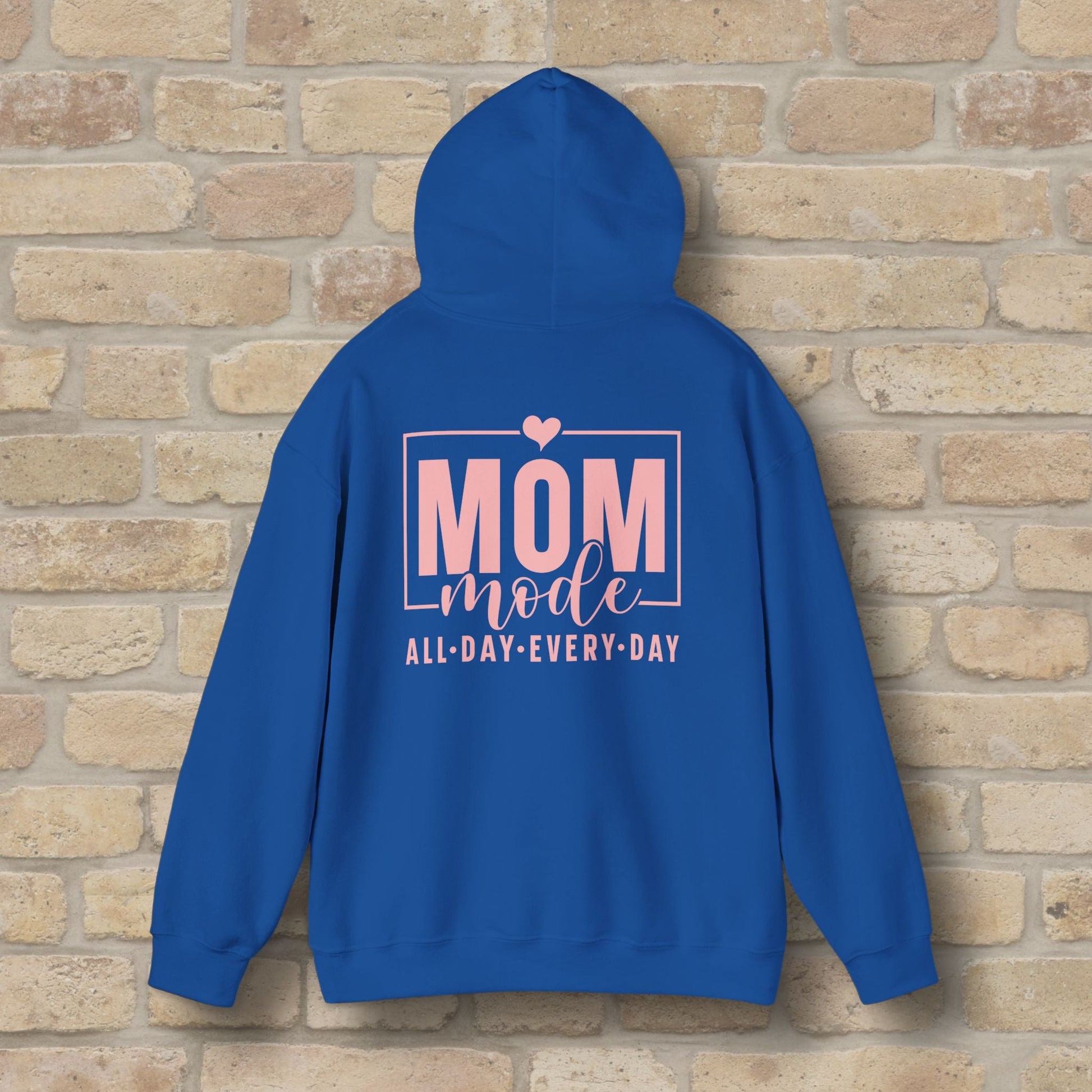 Mostly Text Mom Mode Pullover Hoodie - Vibrant Styles
