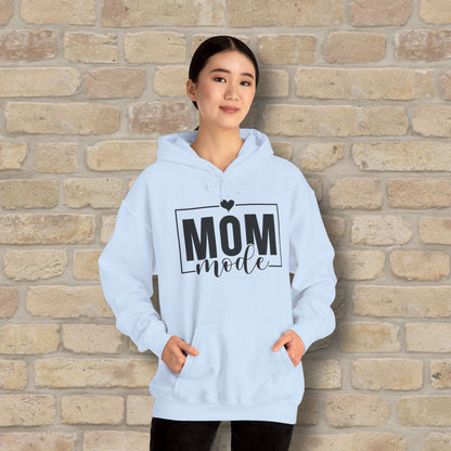 Mostly Text Mom Mode Pullover Hoodie - Vibrant Styles