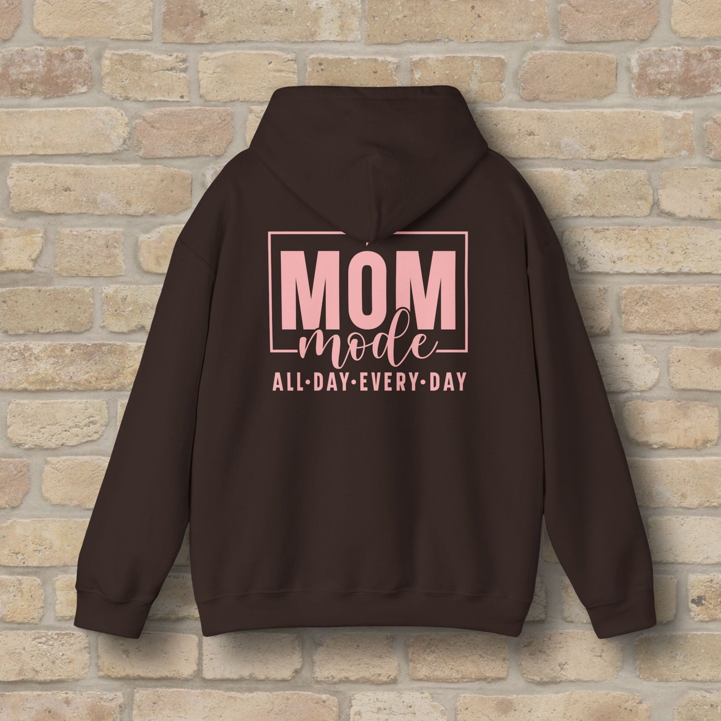 Mostly Text Mom Mode Pullover Hoodie - Vibrant Styles