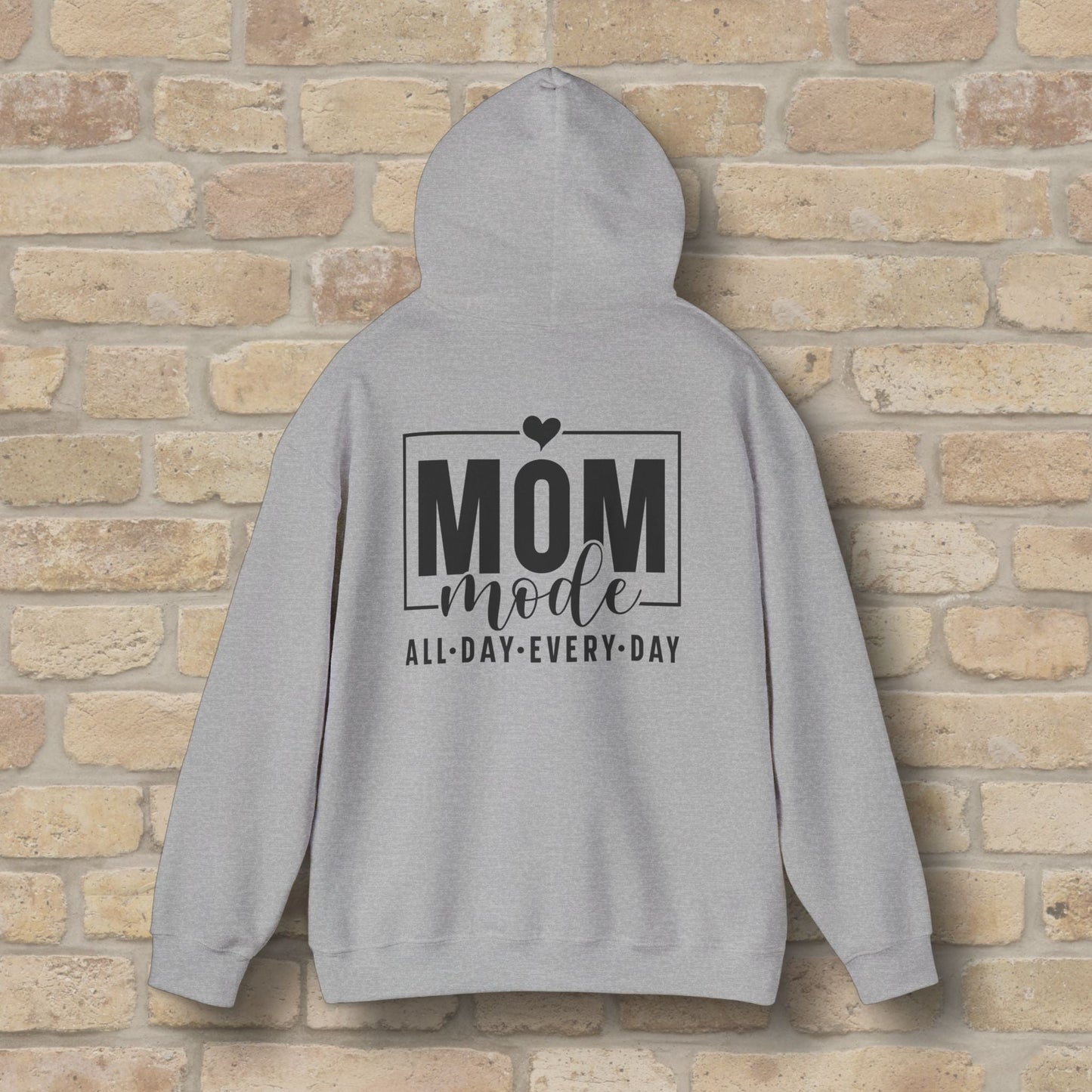 Mostly Text Mom Mode Pullover Hoodie - Vibrant Styles