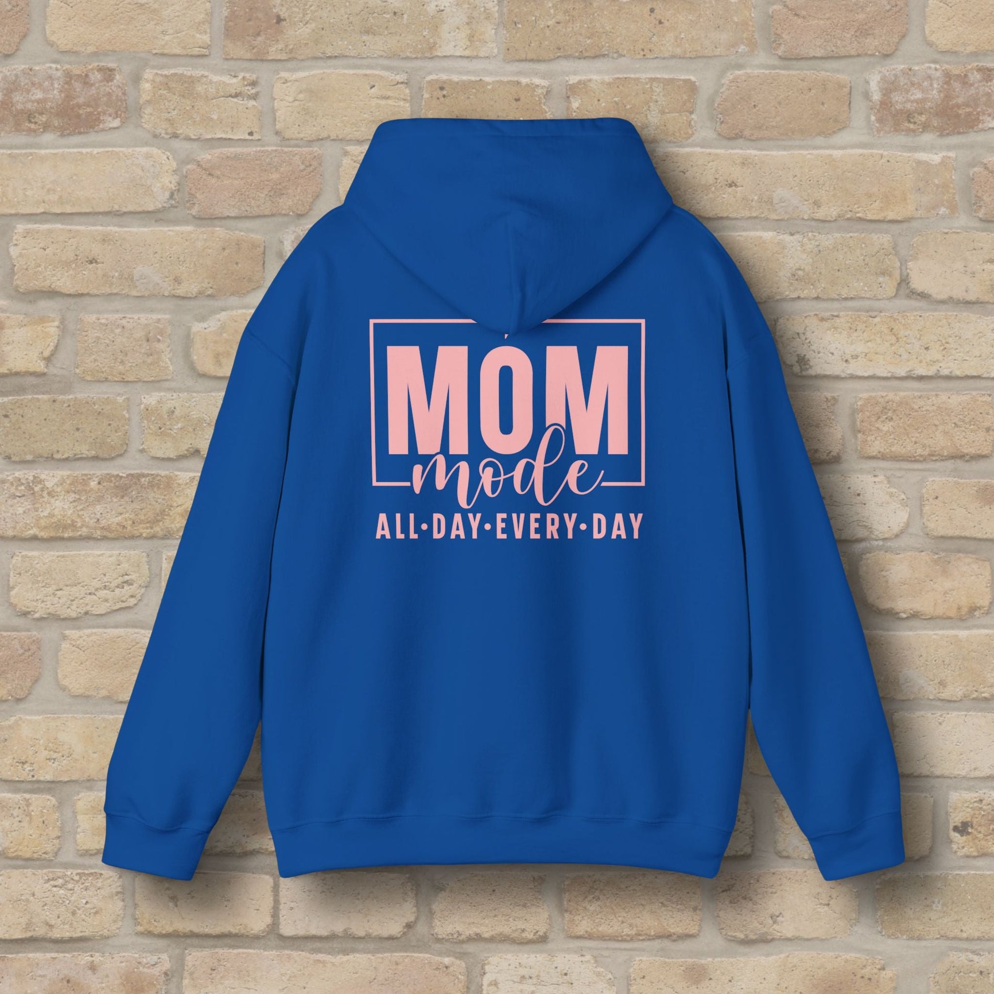Mostly Text Mom Mode Pullover Hoodie - Vibrant Styles