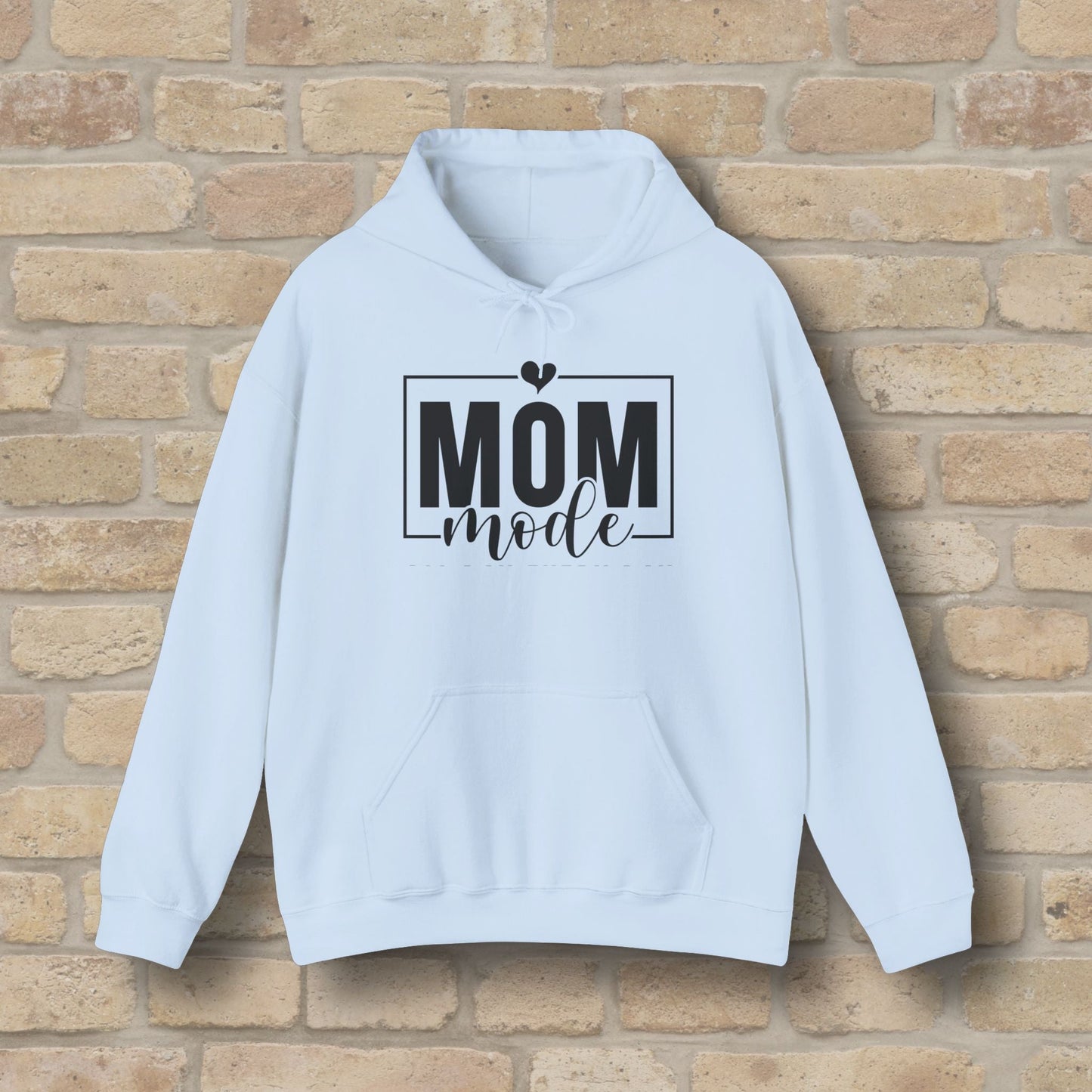 Mostly Text Mom Mode Pullover Hoodie - Vibrant Styles