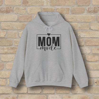 Mostly Text Mom Mode Pullover Hoodie - Vibrant Styles