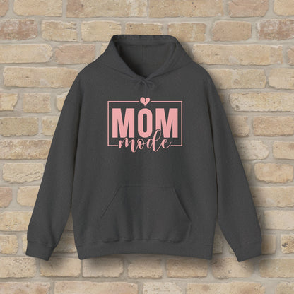 Mostly Text Mom Mode Pullover Hoodie - Vibrant Styles