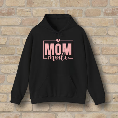 Mostly Text Mom Mode Pullover Hoodie - Vibrant Styles