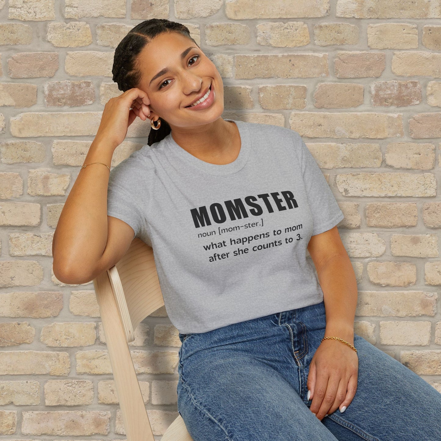 Text Only T-Shirts Mom - ster Defined Tee - Vibrant Styles