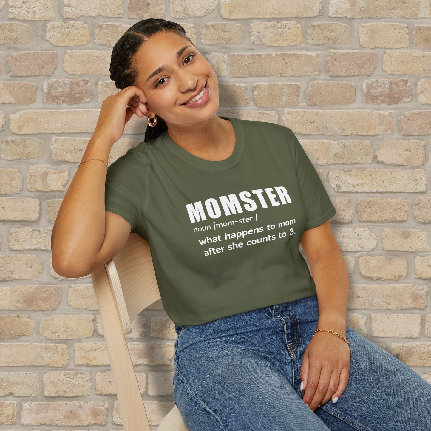 Text Only Mom - ster Defined Tee - Vibrant Styles