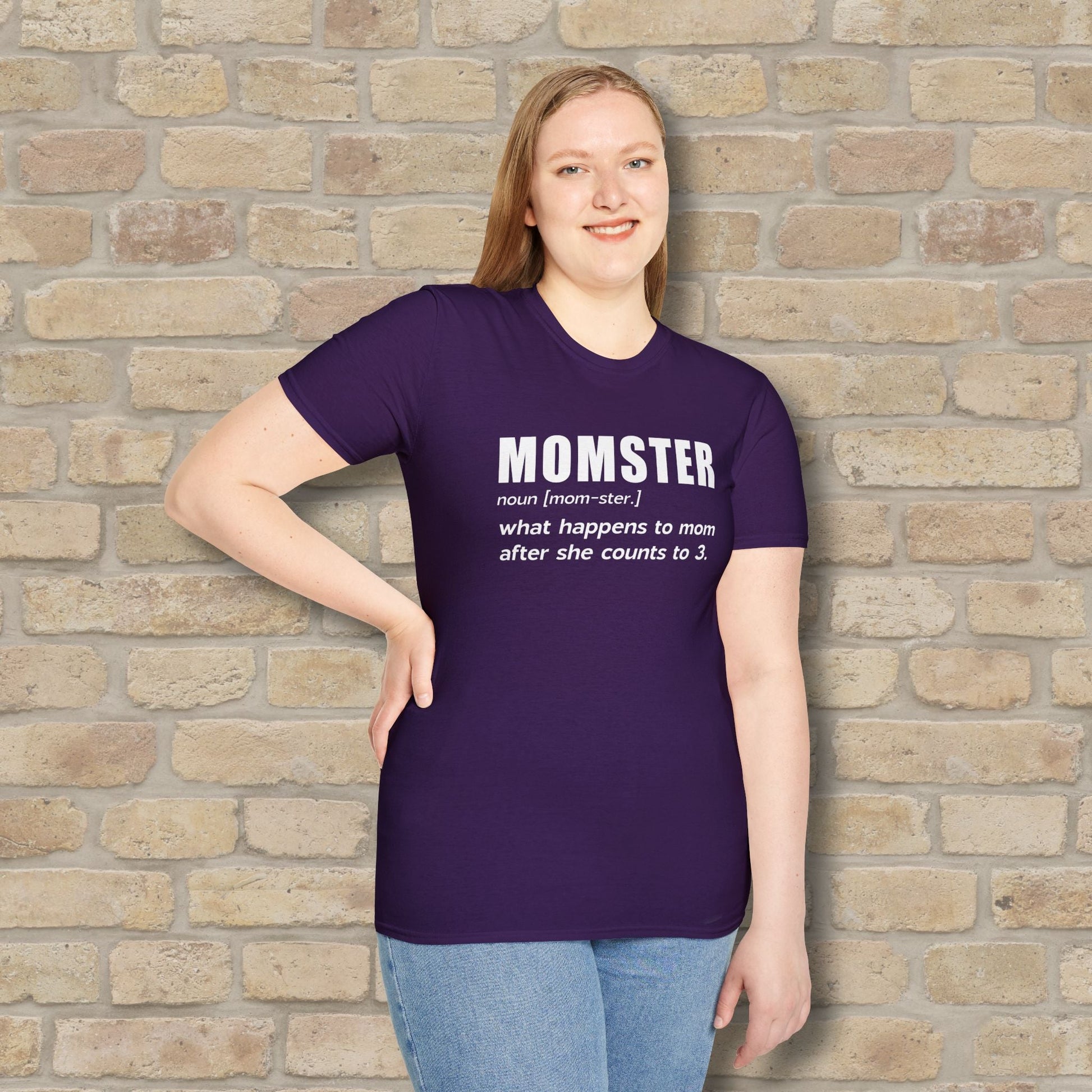 Text Only T-Shirts Mom - ster Defined Tee - Vibrant Styles