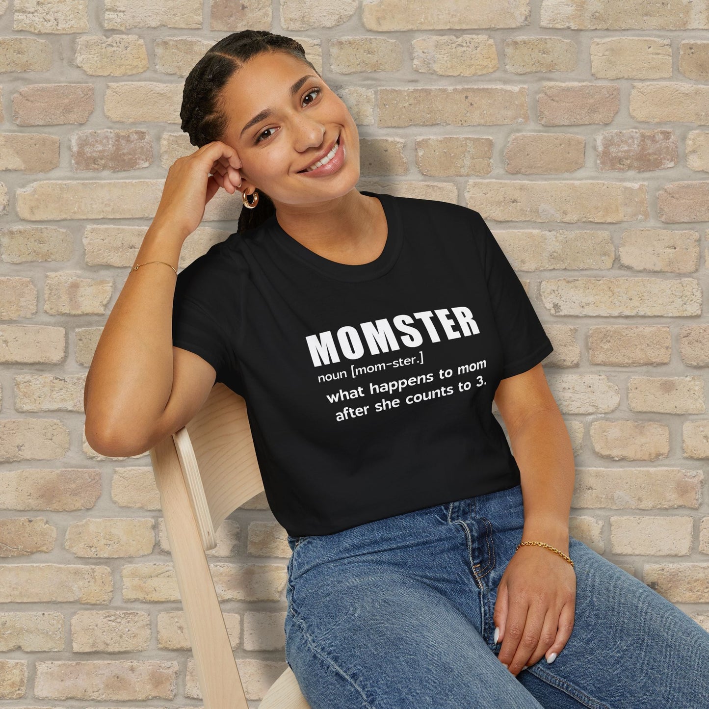 Text Only T-Shirts Mom - ster Defined Tee - Vibrant Styles