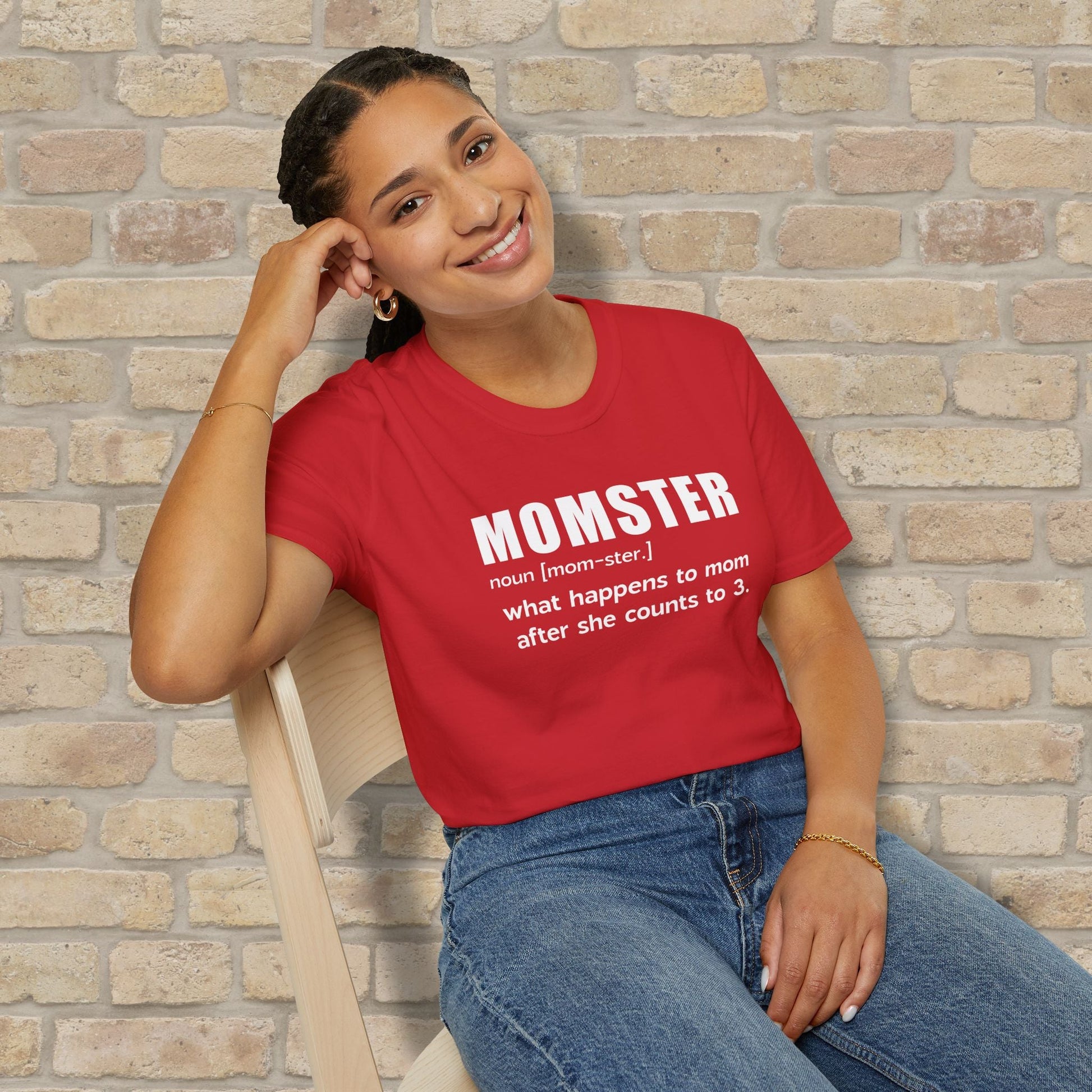 Text Only T-Shirts Mom - ster Defined Tee - Vibrant Styles