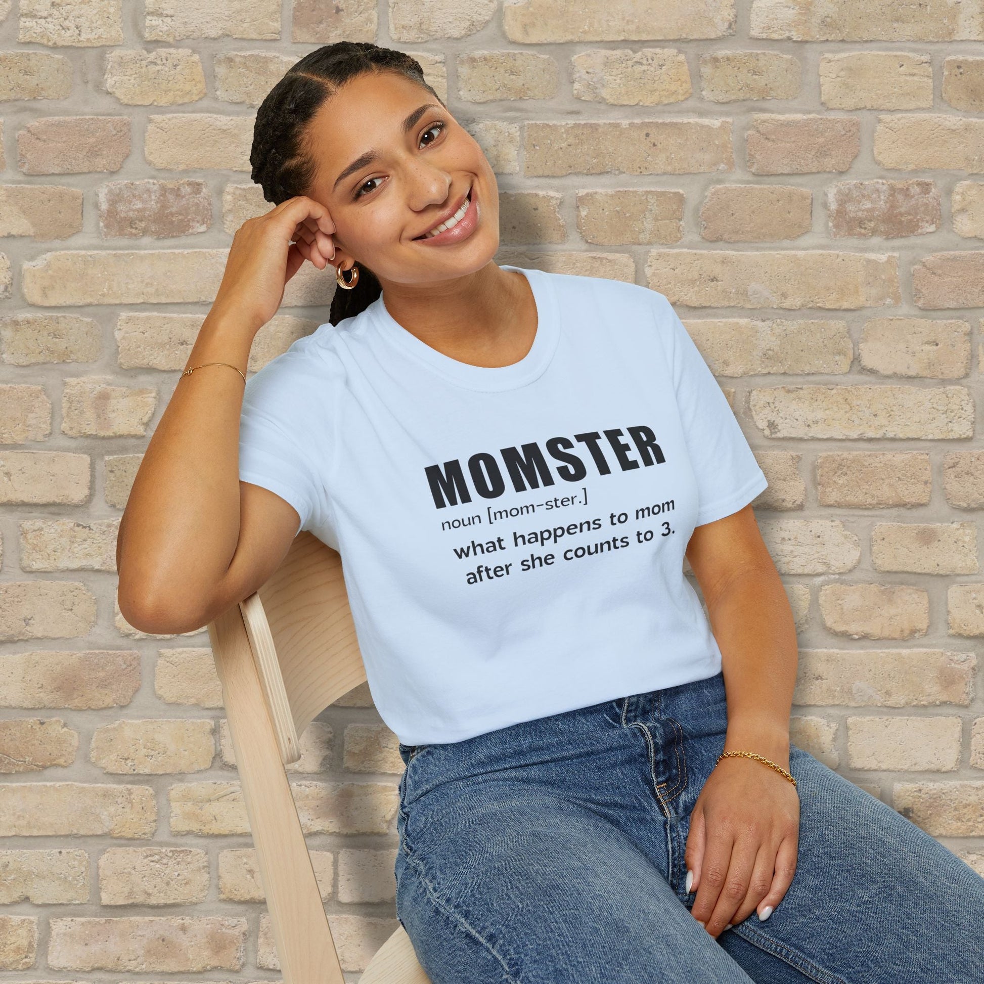 Text Only T-Shirts Mom - ster Defined Tee - Vibrant Styles