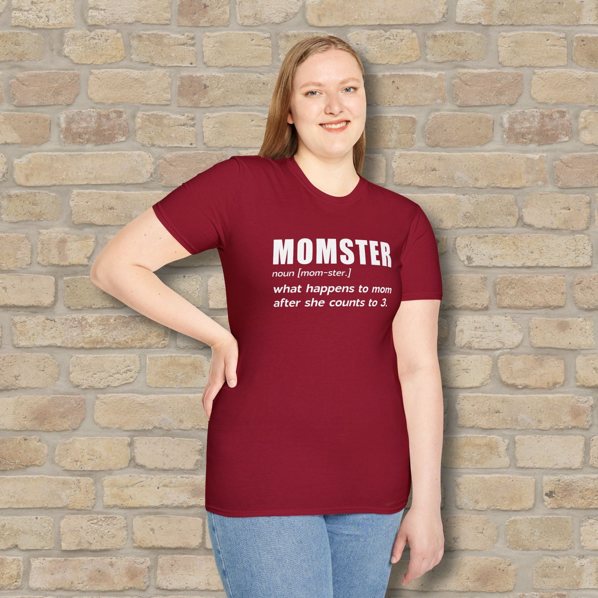 Text Only T-Shirts Mom - ster Defined Tee - Vibrant Styles