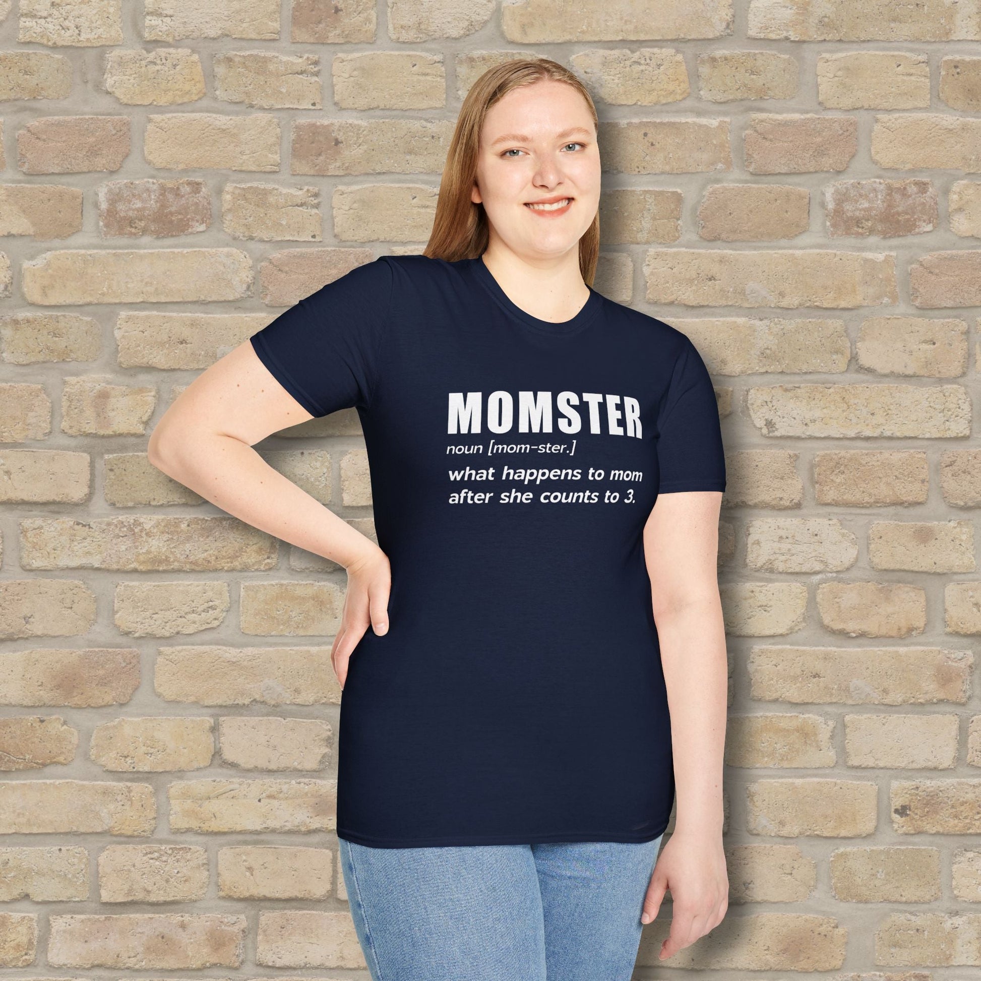 Text Only T-Shirts Mom - ster Defined Tee - Vibrant Styles