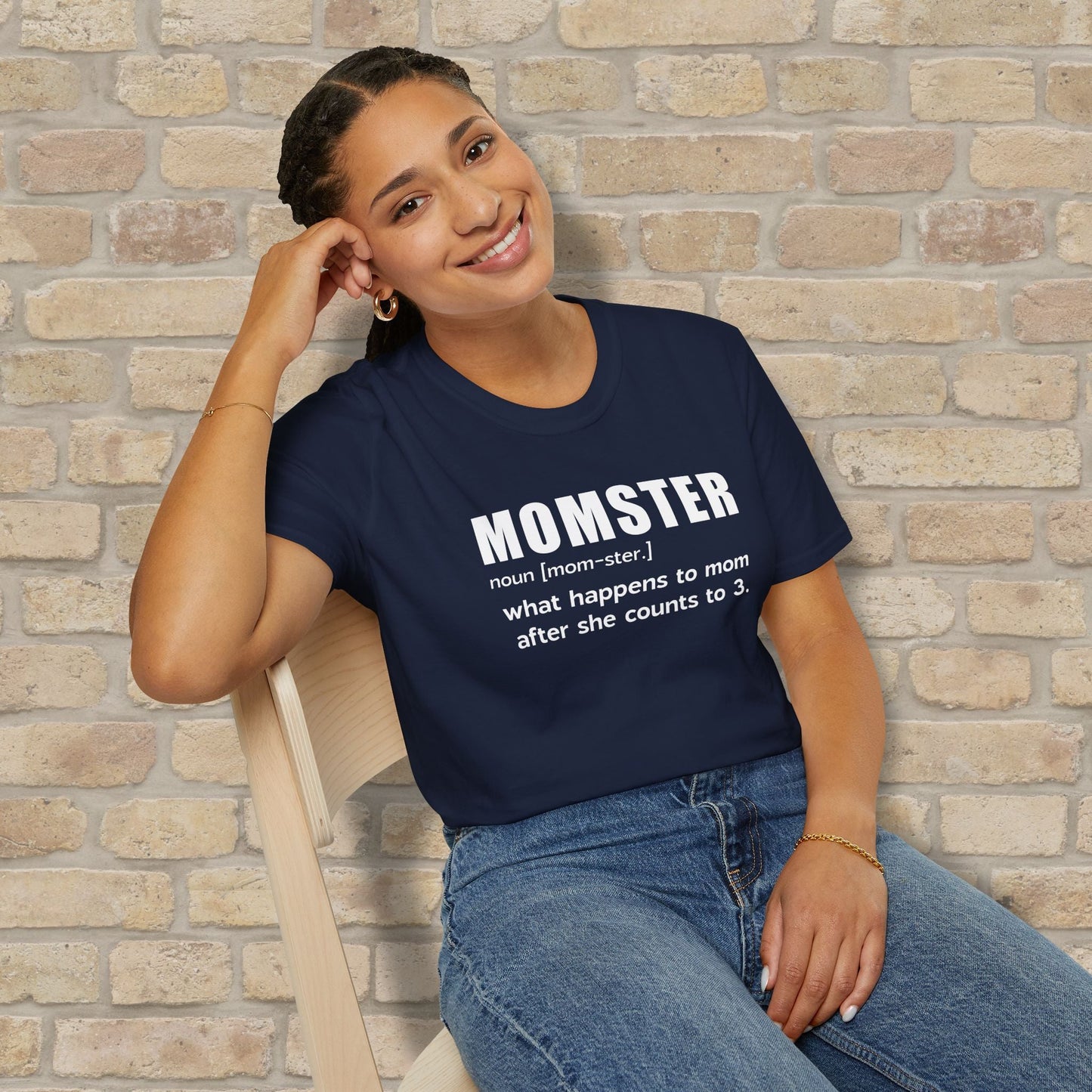Text Only Mom - ster Defined Tee - Vibrant Styles