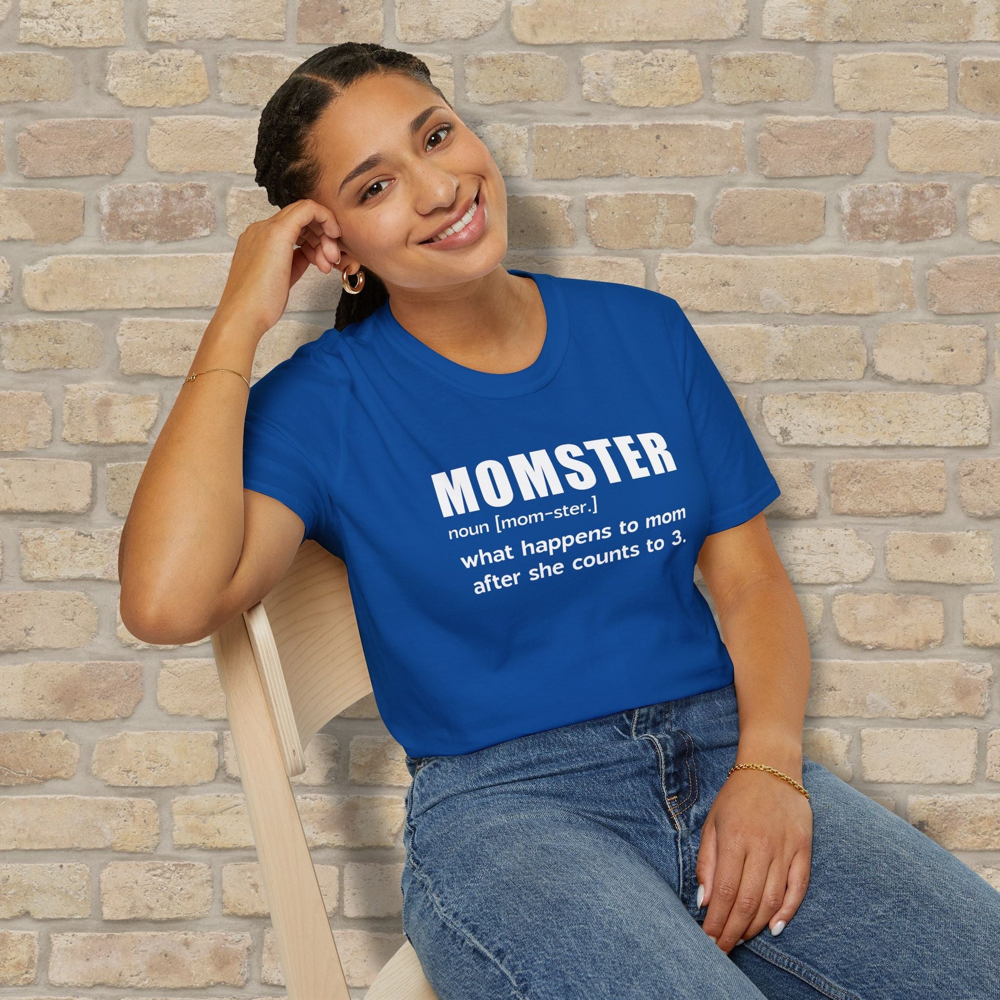 Text Only Mom - ster Defined Tee - Vibrant Styles