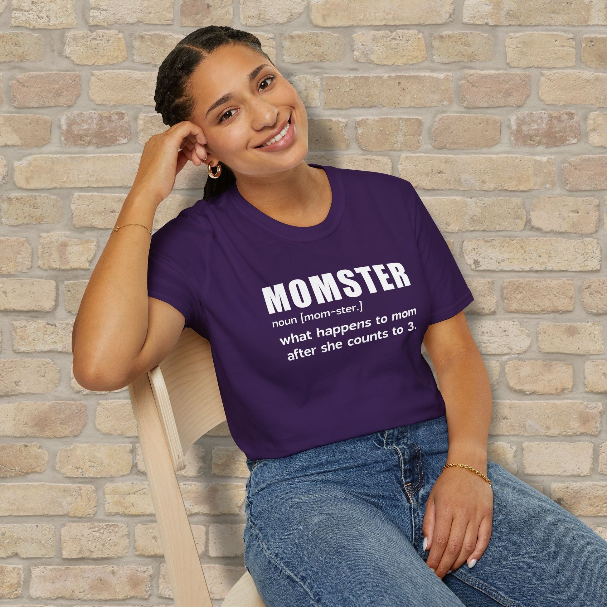 Text Only T-Shirts Mom - ster Defined Tee - Vibrant Styles