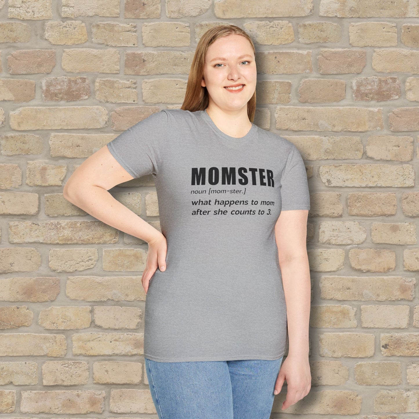 Text Only Mom - ster Defined Tee - Vibrant Styles