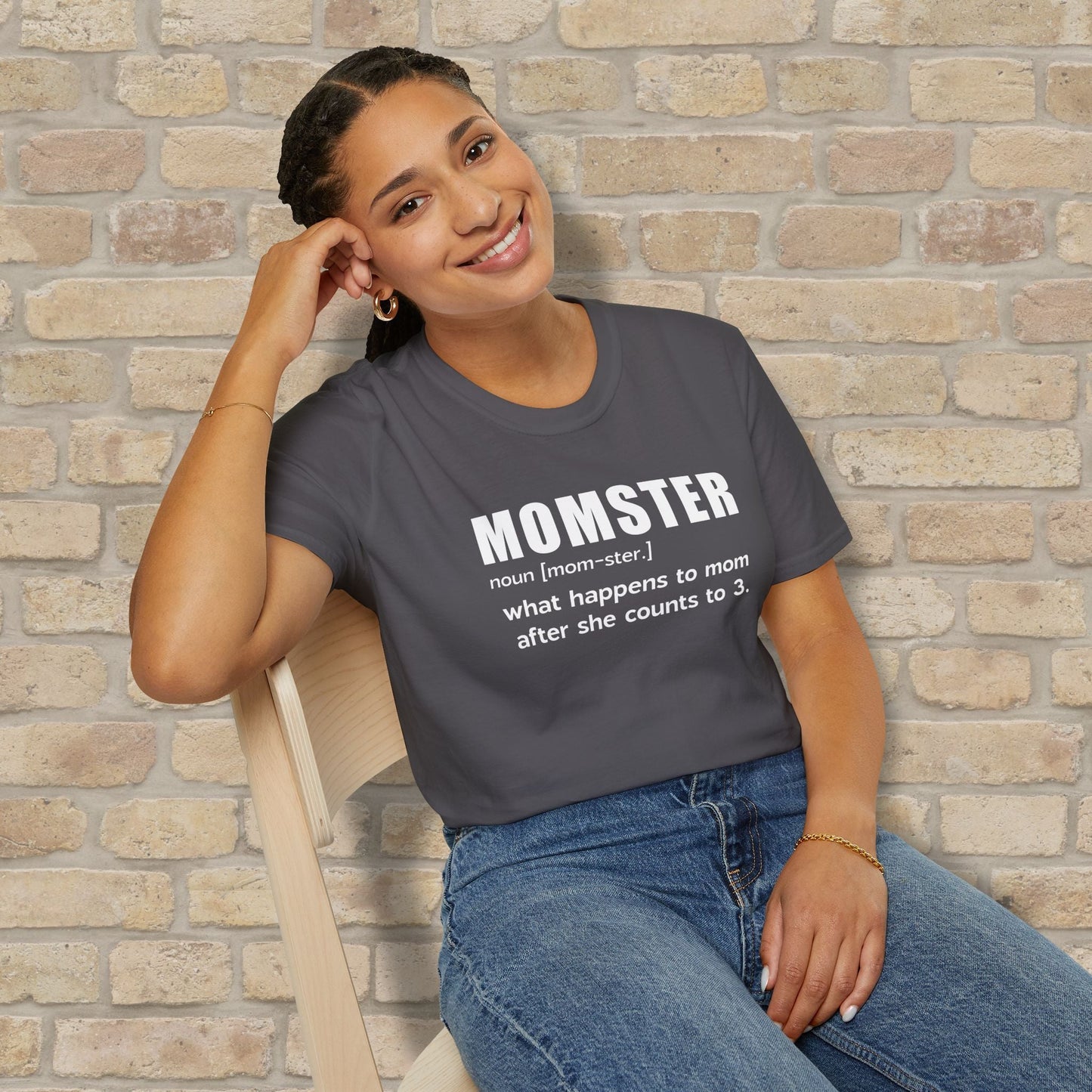 Text Only T-Shirts Mom - ster Defined Tee - Vibrant Styles