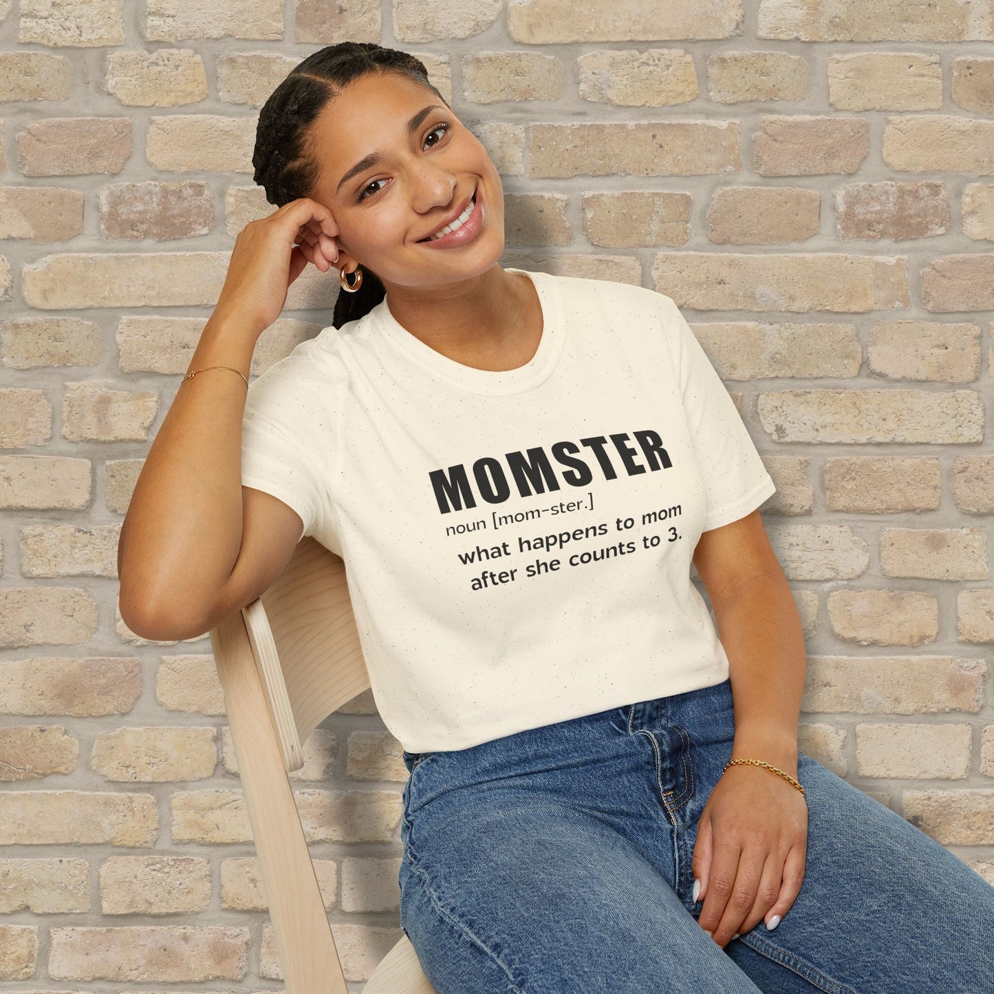 Text Only Mom - ster Defined Tee - Vibrant Styles
