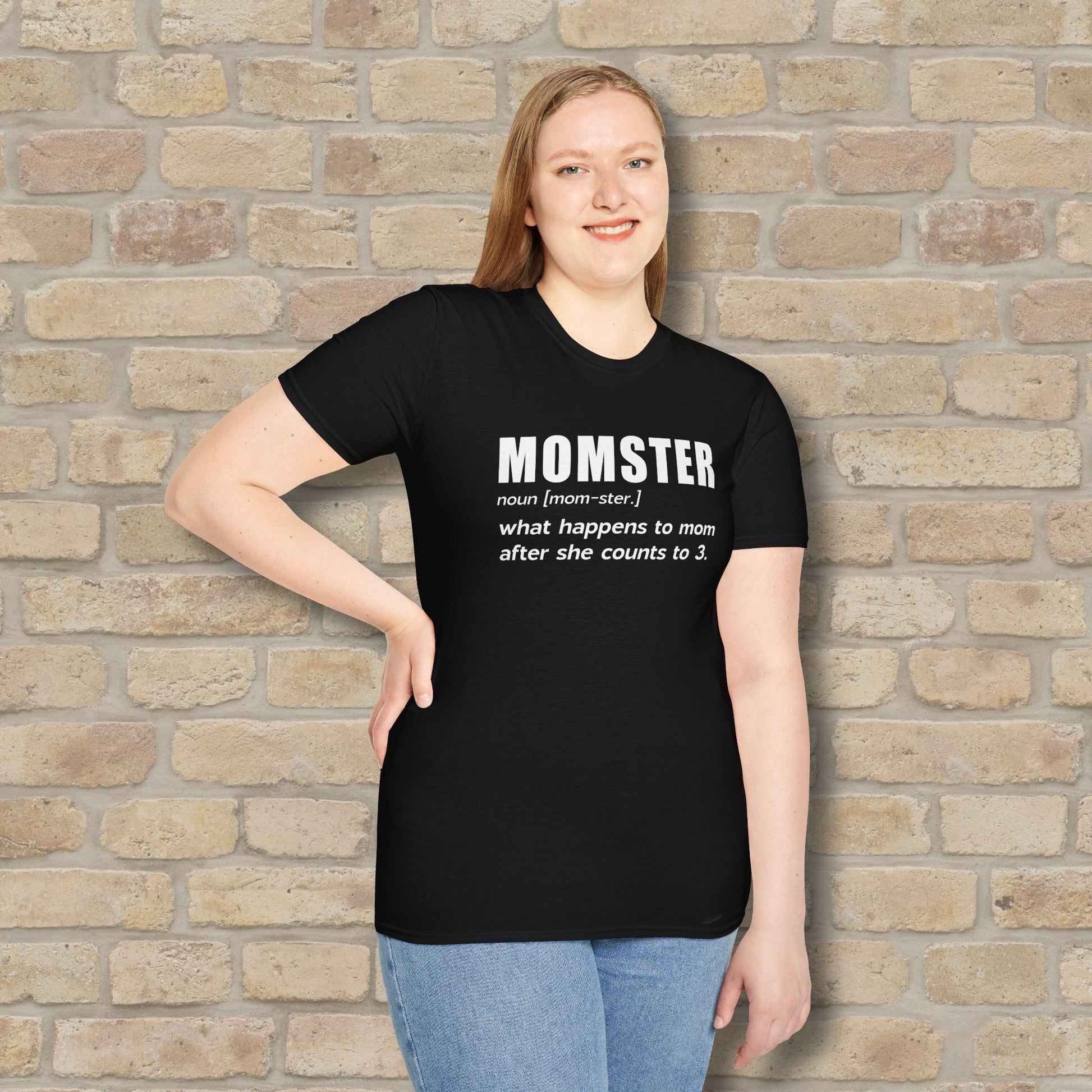 Text Only T-Shirts Mom - ster Defined Tee - Vibrant Styles