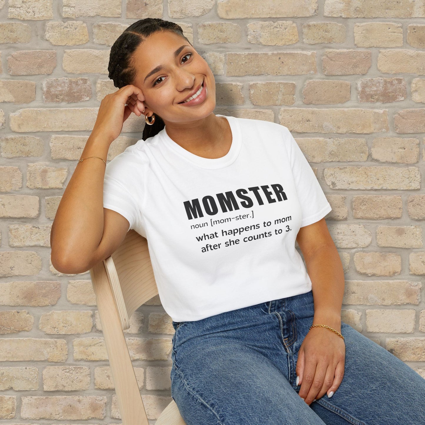 Text Only T-Shirts Mom - ster Defined Tee - Vibrant Styles