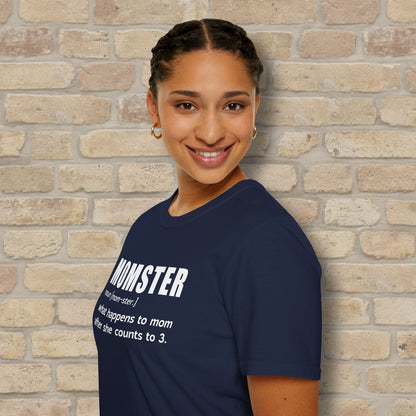 Text Only T-Shirts Mom - ster Defined Tee - Vibrant Styles