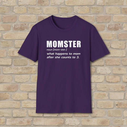 Text Only T-Shirts Mom - ster Defined Tee - Vibrant Styles