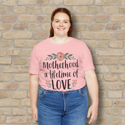 Graphic & Text T-Shirts Motherhood – A Lifetime of Love Tee - Vibrant Styles