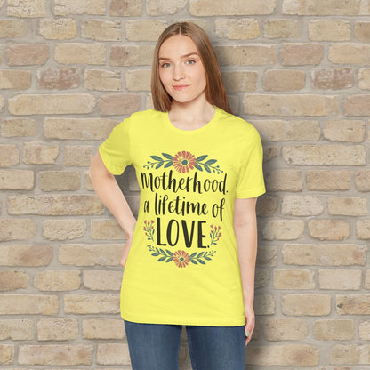 Graphic & Text T-Shirts Motherhood – A Lifetime of Love Tee - Vibrant Styles